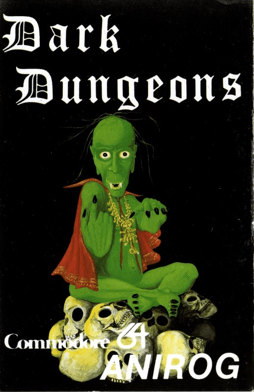 Dark Dungeons box art for Commodore 64